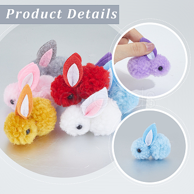 28Pcs 7 Colors Wool Felt Ball AJEW-SC0031-37A-1
