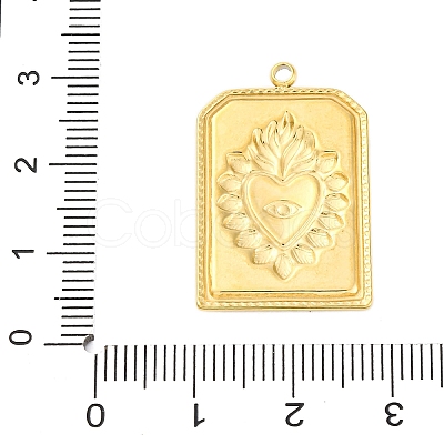 304 Stainless Steel Pendants X-STAS-V004-05G-1