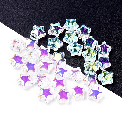 Electroplate Glass Beads EGLA-E059-G05-1