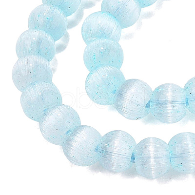 Glass Imitation Cat Eye Beads Strands GLAA-N075-01A-03-1