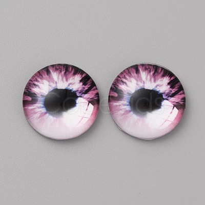 Glass Cabochons GLAA-WH0033-75F-09-1