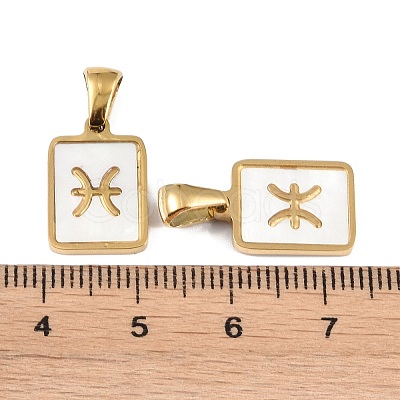 Constellations Natural White Shell Pendants STAS-M338-01H-G-1
