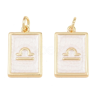 Brass Enamel Pendants KK-CBA62C2-01A-1