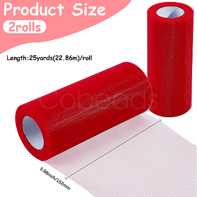Deco Mesh Polyester Ribbons DIY-GF0013-21B-1