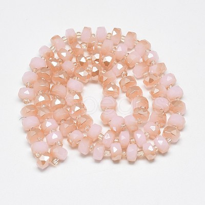 Electroplate Glass Beads Strands EGLA-Q083-8mm-C-1