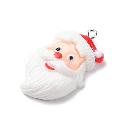 Christmas Opaque Resin Pendants RESI-A049-05B-1