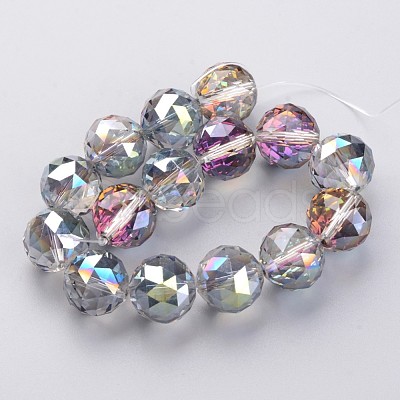 Electroplate Glass Bead Strands EGLA-J140-HP01-16mm-1
