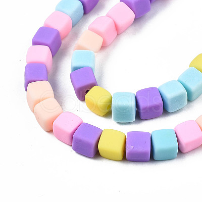 Handmade Polymer Clay Beads Strands LS-CLAY-N008-060-04-1