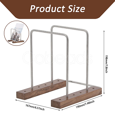 Wood & Iron Vinyl Record Storage Rack ODIS-WH0025-346-1