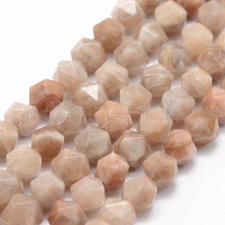 Natural Sunstone Beads Strands G-F523-10-8mm-1