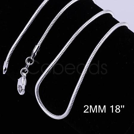 Brass Round Snake Chain Necklaces NJEW-BB10864-18-1