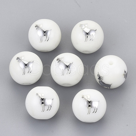 Electroplate Glass Beads EGLA-S178-11B-01-1