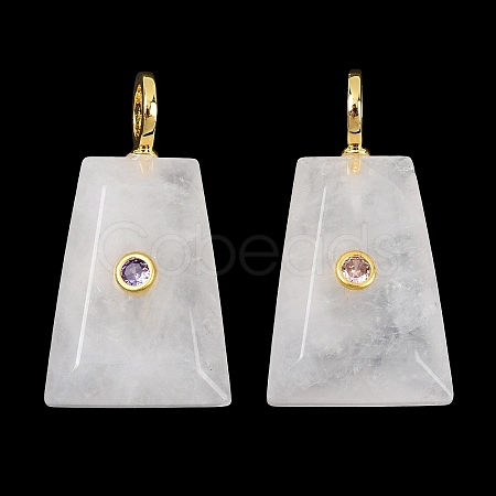 Natural Quartz Crystal Pendants G-F837-03A-1