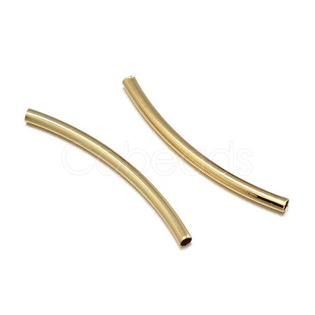 Brass Curved Tube Beads KK-F0317-12G-NR-1