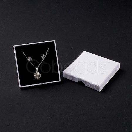 Paper with Sponge Mat Necklace Boxes OBOX-G018-01B-03-1
