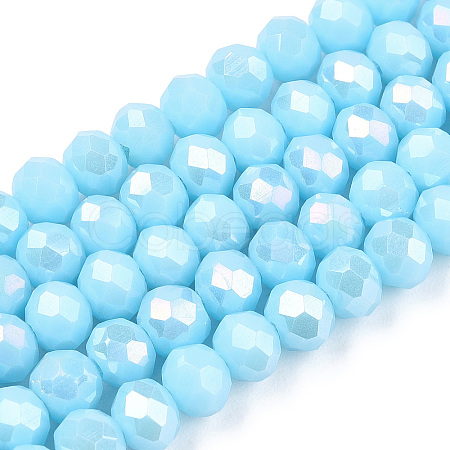 Electroplate Glass Beads Strands LS-EGLA-A044-P2mm-B06-1