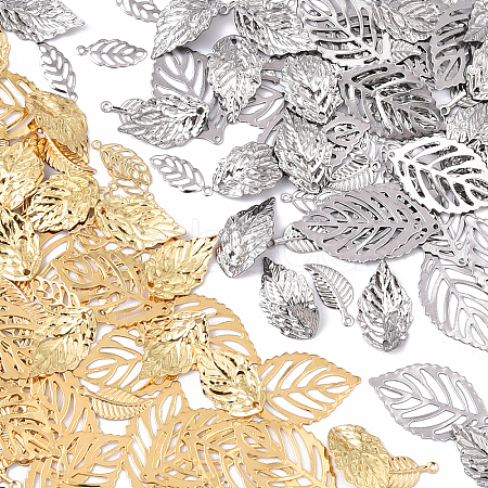 160Pcs 8 Styles 304 Stainless Steel Pendants STAS-YW0003-46-1