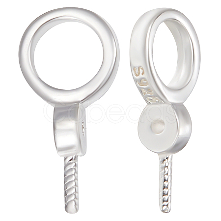 10Pcs 925 Sterling Silver Cup Peg Bails STER-BBC0001-50-1