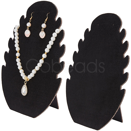 2Pcs Desktop Paper Necklace Display Stands NDIS-SC0001-03B-1