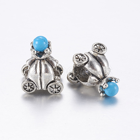 Tibetan Style Alloy European Beads LS-PALLOY-G225-01AS-1