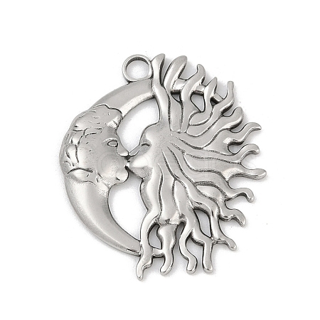 304 Stainless Steel Pendants STAS-D366-01B-P-1