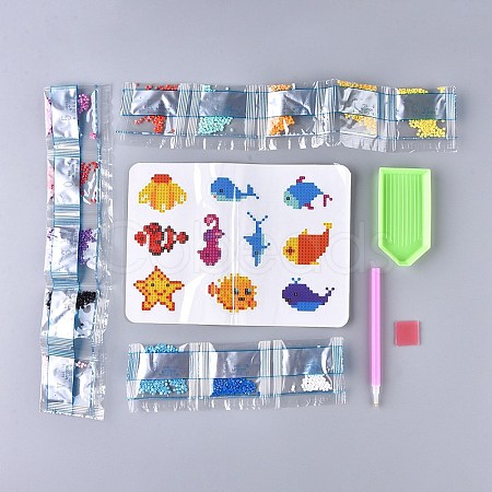 DIY Diamond Painting Stickers Kits For Kids DIY-F051-15-1