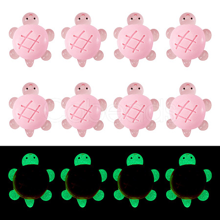 12Pcs Luminous Resin Cabochons RESI-TA0004-55C-1
