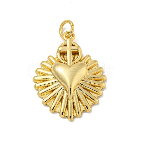 Brass Micro Pave Cubic Zirconia Pendants KK-N254-136D-G-1