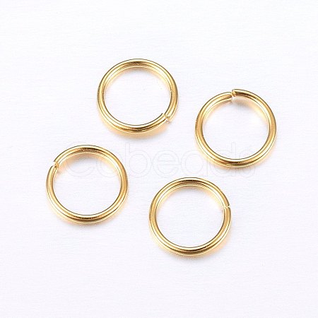 304 Stainless Steel Open Jump Rings STAS-O098-01G-06-01-1