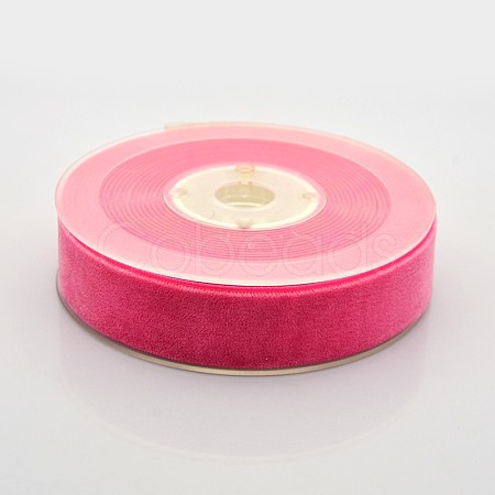 Polyester Velvet Ribbon for Gift Packing and Festival Decoration SRIB-M001-23mm-187-1
