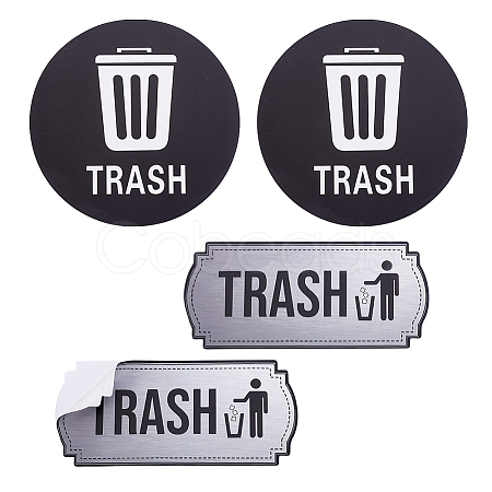 2 Styles PVC Self Adhesive Stickers DIY-GA0009-89-1