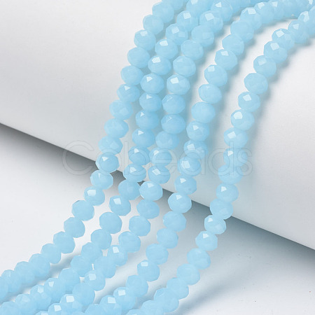Glass Beads Strands EGLA-A034-J6mm-D04-1