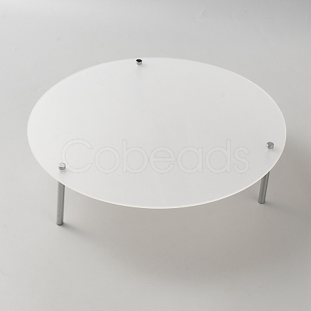 Acrylic Round Dessert Display Easels ODIS-WH0030-262B-1