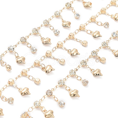 Handmade Glass Diamond Link Chains CHC-R135-08G-1