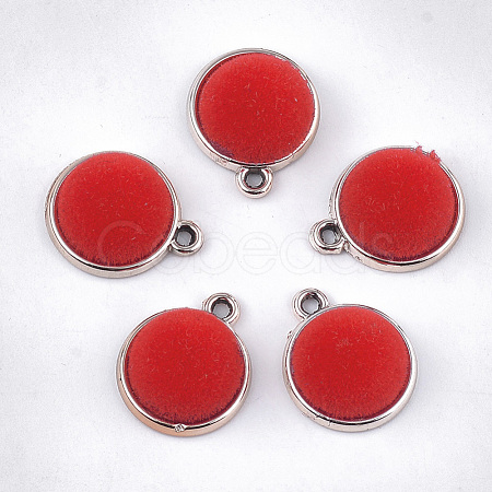 UV Plating Acrylic Charms FIND-T046-43A-06-1