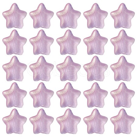 Transparent Spray Painted Glass Beads GLAA-FS0001-62B-1