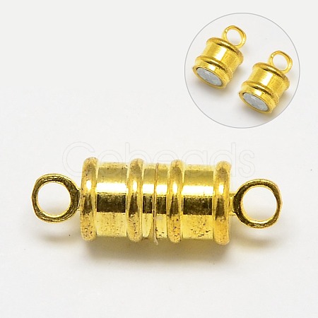 Brass Magnetic Clasps with Loops KK-MC026-G-1