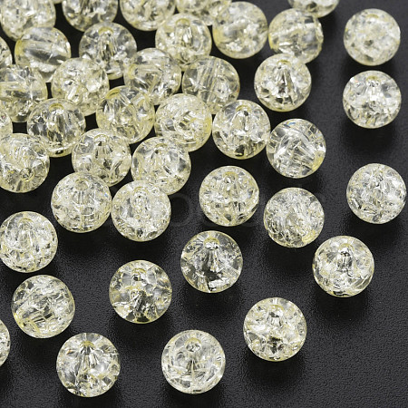 Transparent Crackle Acrylic Beads MACR-S373-66-N01-1