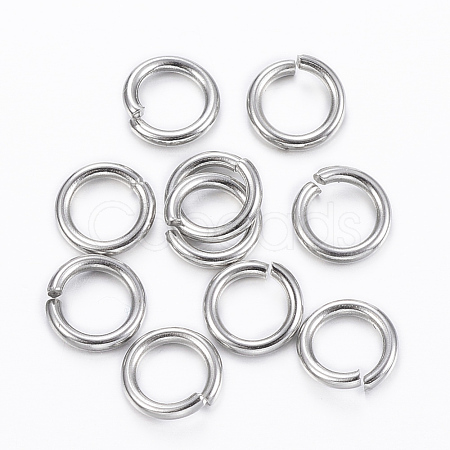 Tarnish Resistant 304 Stainless Steel Open Jump Rings STAS-H555-08P-1