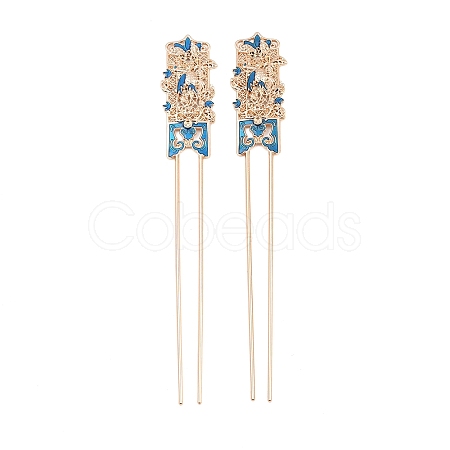 Alloy Enamel Hair Fork Findings AL-CBA8479-10KCG-1