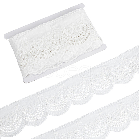 5Yards Flower Pattern Cotton Lace Ribbon OCOR-MA0001-71-1