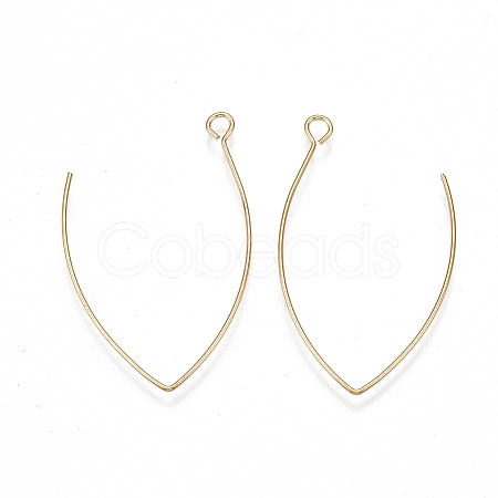 Brass Earring Hooks LS-X-KK-T038-422G-1