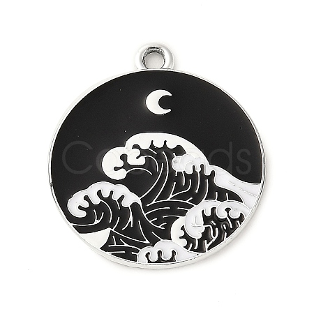 Alloy Enamel Pendants PALLOY-Q451-01D-1