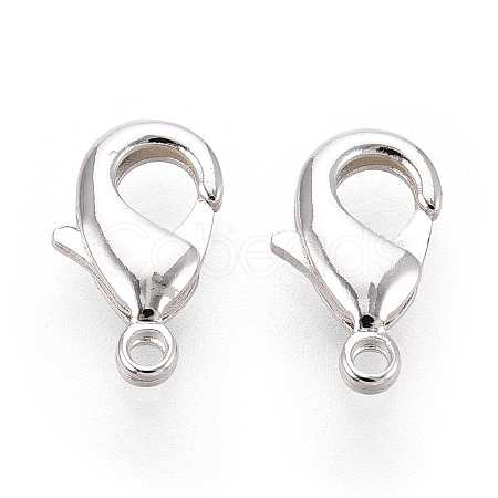Brass Lobster Claw Clasps KK-YW0004-01B-S-1