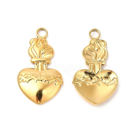 Ion Plating(IP) 304 Stainless Steel Pendants STAS-L268-023G-1