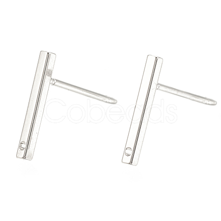 Brass Stud Earring Findings KK-S345-252P-1