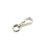 Zinc Alloy Swivel Clasps, Platinum, 52mm