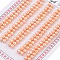 Grade 6A Natural Cultured Freshwater Pearl Beads, Half Drilled, Half Round Beads, Pink, 4~4.5x3mm, Hole: 1mm