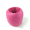 Paper Cords for DIY Jewelry Making, Paper Twine, Deep Pink, 5~7mm, about 21.87 yards(20m)/roll