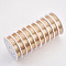 Round Copper Jewelry Wire, Long-Lasting Plated, Light Gold, 32 Gauge, 0.2mm , about 82.02 Feet(25m)/roll